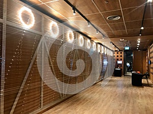 The white seamless texture on a wall. Wavy tiles background. Modern interior wall decoration. 3D Vector interior wall panel patter