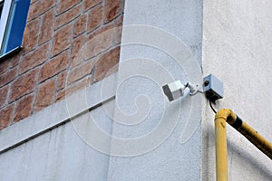 White Security Camera, CCTV on location