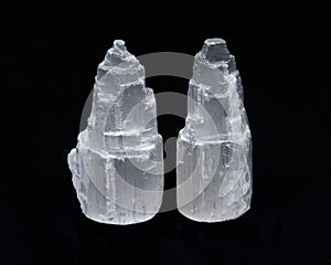 White selenite everest carving photo