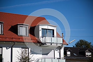 White semi-detached house in germany