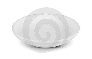 White seramic bowl on white