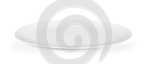 white seramic plate on white background