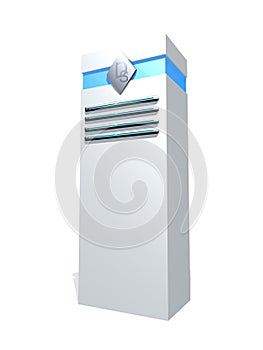 White server tower