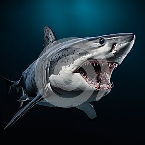 White Shark Aquarium Wallpaper 3d photo