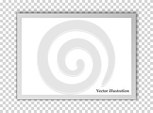 White sheet of paper. Vector background