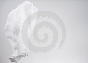 White shirts fabric flying, studio shot , scarf motion