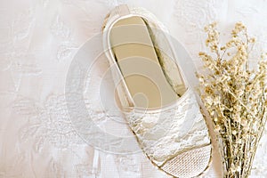 White shoe lace vintage style