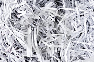 White shredding paper texture background