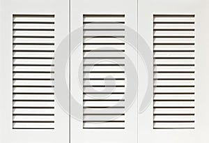 White shutters