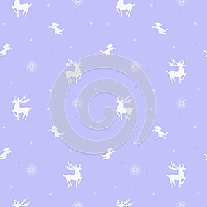 White silhouette on blue background