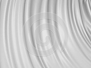 White silk cloth wavy soft background