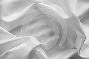 White silk fabric