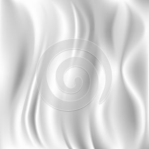 White Silk Fabric for Drapery Abstract Background, photo