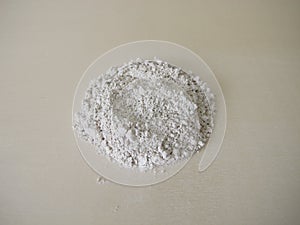 White slurry chalk powder