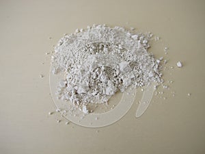 White slurry chalk powder photo