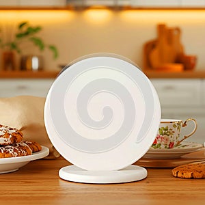 White Smart Display Modern Kitchen Home Tech