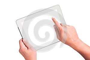 White smart touchpad pc