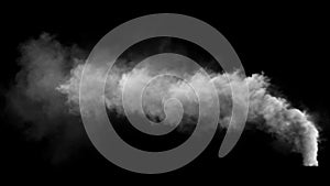 White smoke pollution