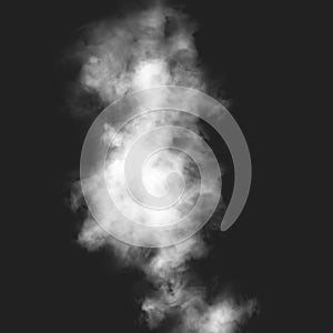 white smoke up abstract white and dark Fog or smoke isolated on black background