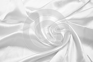 White smooth satin background