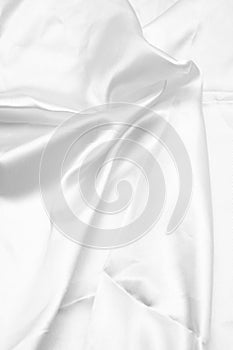 White smooth satin background