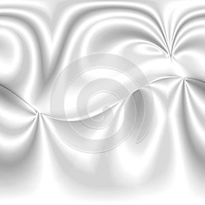 White Smooth Satin Background