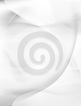 White smooth silk flow abstract background