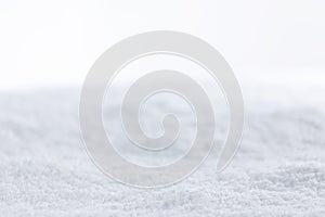 White snow background