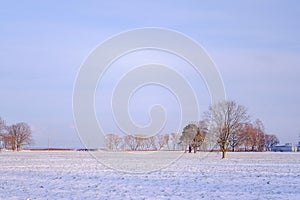 White snow, beautiful winter season, colors of nature