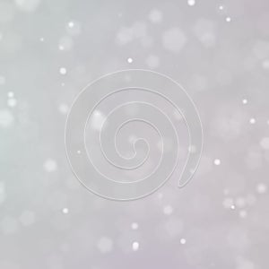 White snow bokehs background