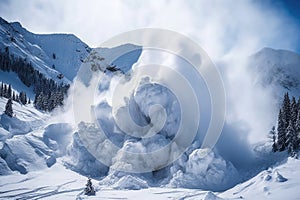 White snow hill landscape winter blue travel nature mountains sky