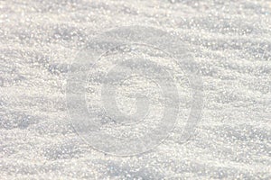 White snow surface background