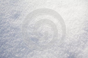 White snow surface