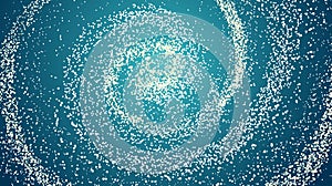 White snow texture on a blue background