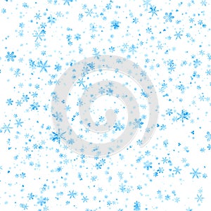 A white snowflake background