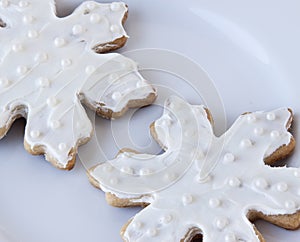 White Snowflake Sugar Cookies