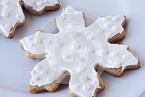 White Snowflake Sugar Cookies