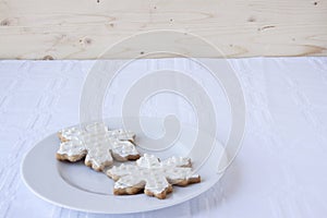 White Snowflake Sugar Cookies