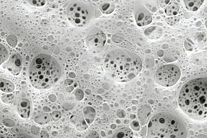 White soap foam bubbles texture.