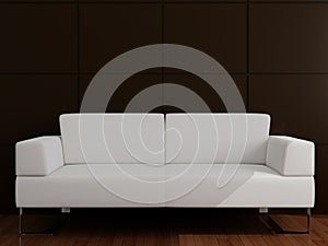White sofa in a drawing room