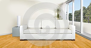 White sofa in livingroom