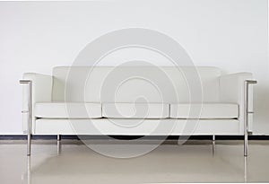 White sofa modern design interior decoratio