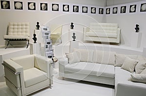 White sofas