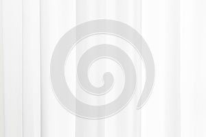 White soft fabric rippled curtain texture abstract  background