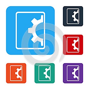 White Software, web development, programming concept icon isolated on white background. Programming language and program
