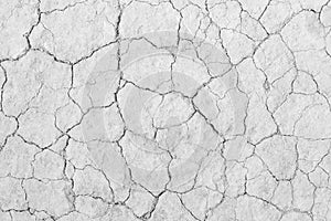 White soil drought cracked texture