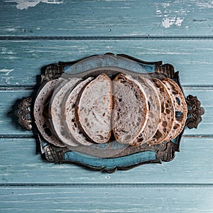 White sourdough bread