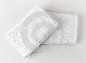 White spa towels