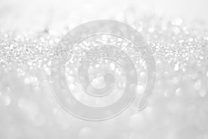 White sparkling bokeh lights background