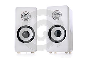 White speakers